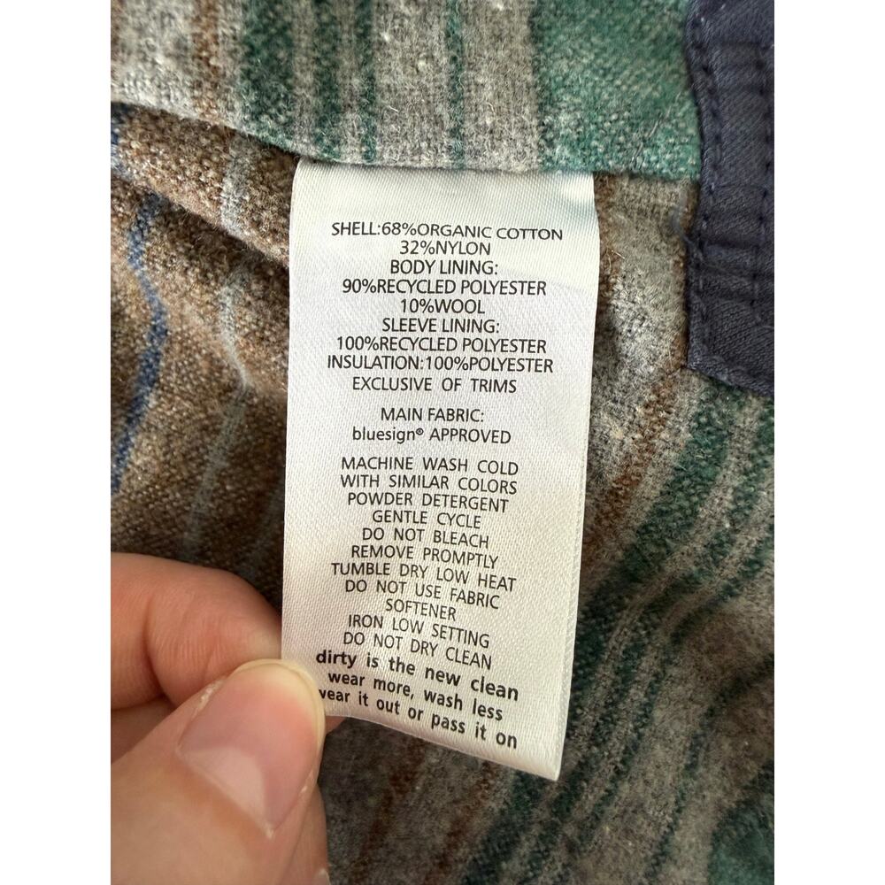 Toad & Co Kenai Quilted Canvas Jacket Blue Sz S Chore Utility Flannel Lined - Picture 8 of 8